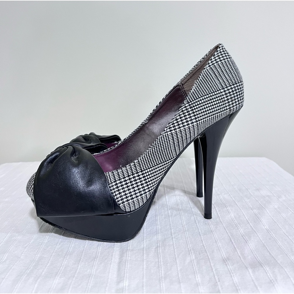 Candies plaid platform pump